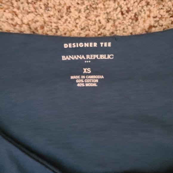 Banana Republic Designer Tee Blue Tank Size Xs - Picture 3 of 4